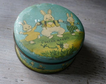 Peter Rabbit Tin Box - Etsy