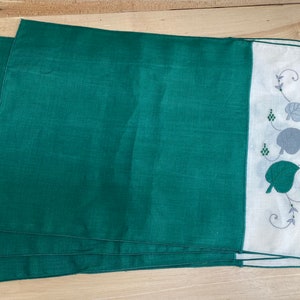 Set of 4 Irish linen placemats - green