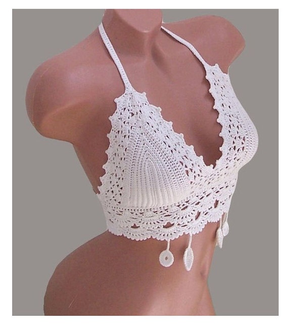 white halter top bikini