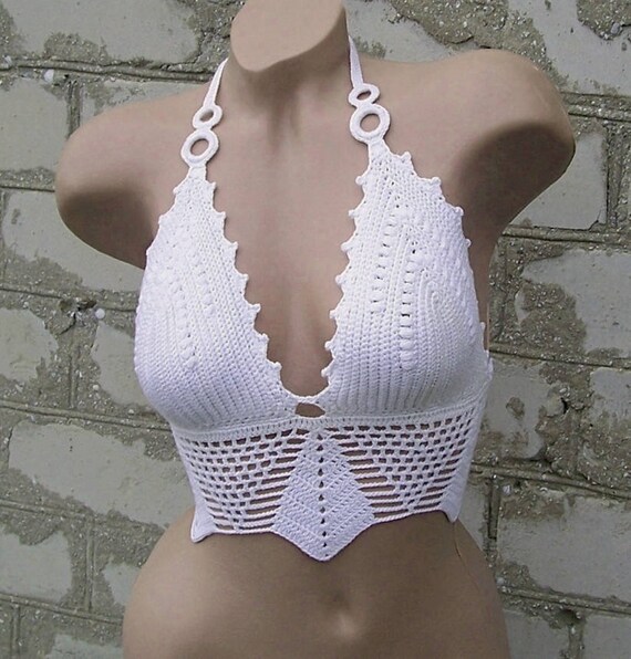 halter crop top bikini