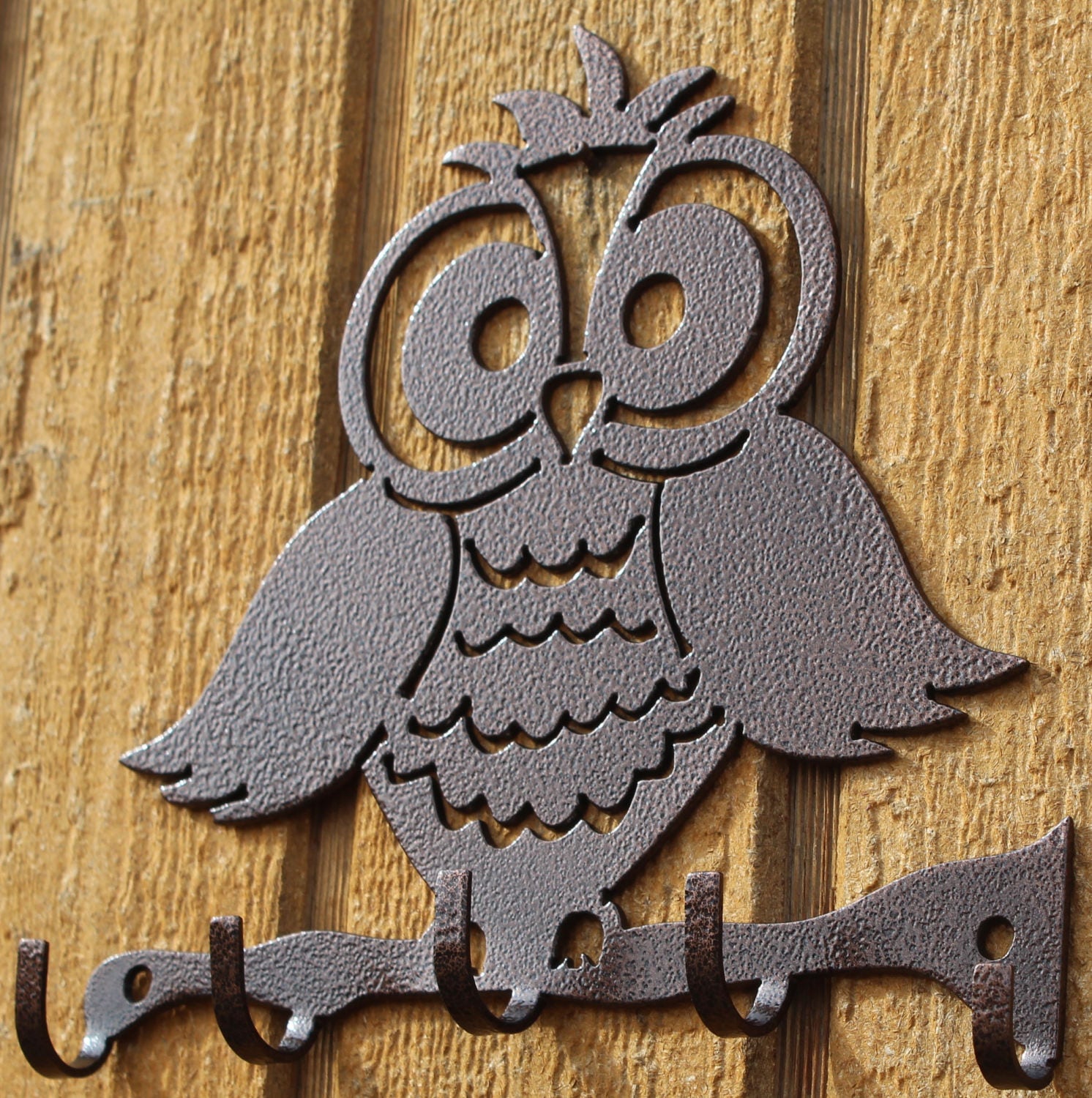 Fly53 FLY European Wrought Iron Mother And Child Owl Hook Clothes hook 