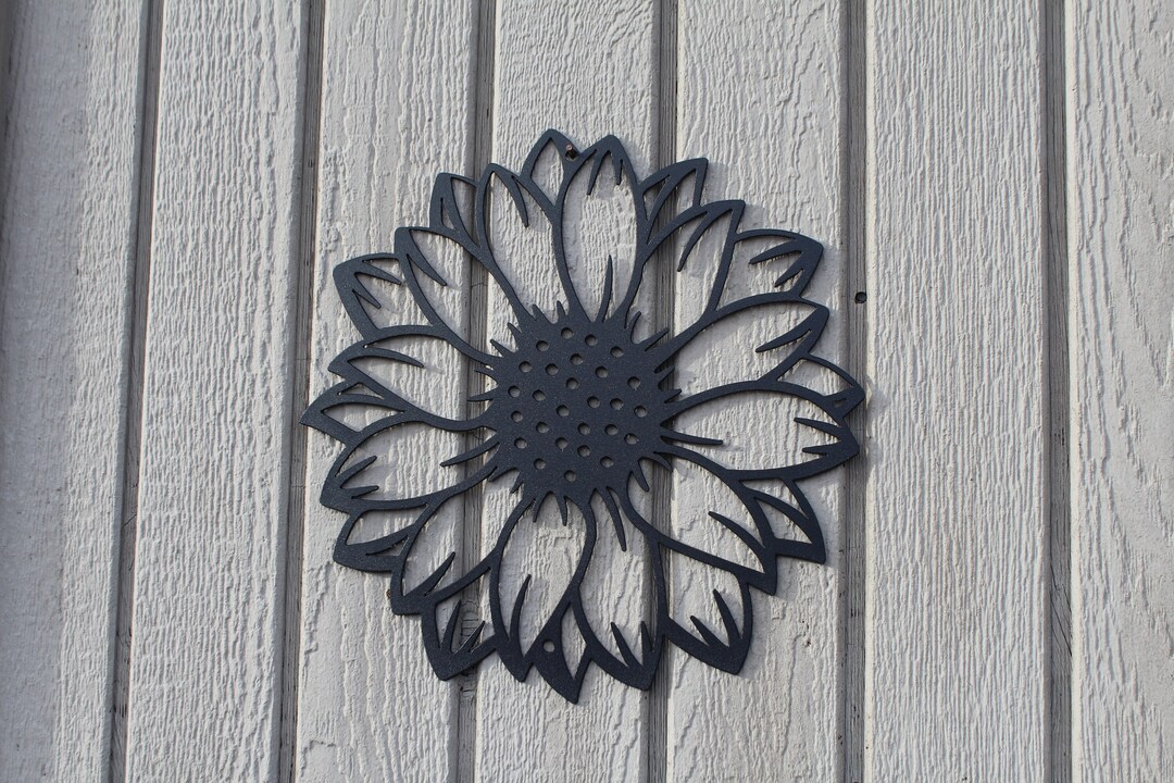Sunflower Metal Wall Art Home Decor - Etsy