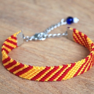 Catalan flag friendship bracelet, Flag of Catalonia image 1