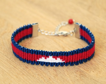 Cambodian flag bracelet, Flag of Cambodia friendship bracelet