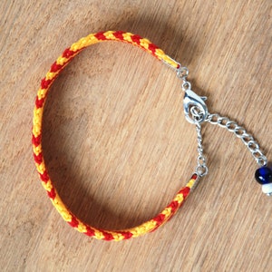 Catalan flag friendship bracelet, Flag of Catalonia image 3