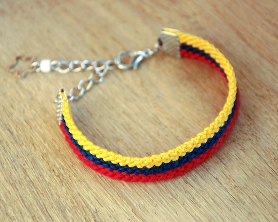 Sweden Flag friendship bracelet Swedish woven cotton gift