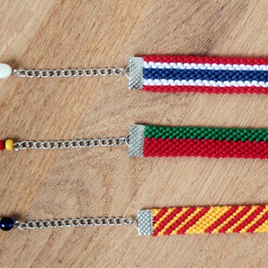 Portuguese flag bracelet, Portugal flag adjustable friendship bracelet image 4