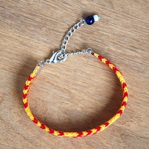 Catalan flag friendship bracelet, Flag of Catalonia image 2