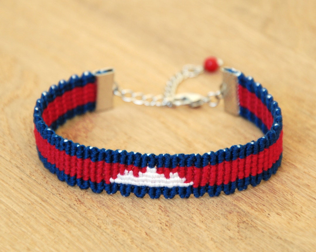 Cambodian Flag Bracelet Flag of Cambodia Friendship Bracelet Etsy