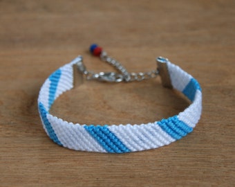 Pulsera de la amistad ajustable con bandera de Galicia