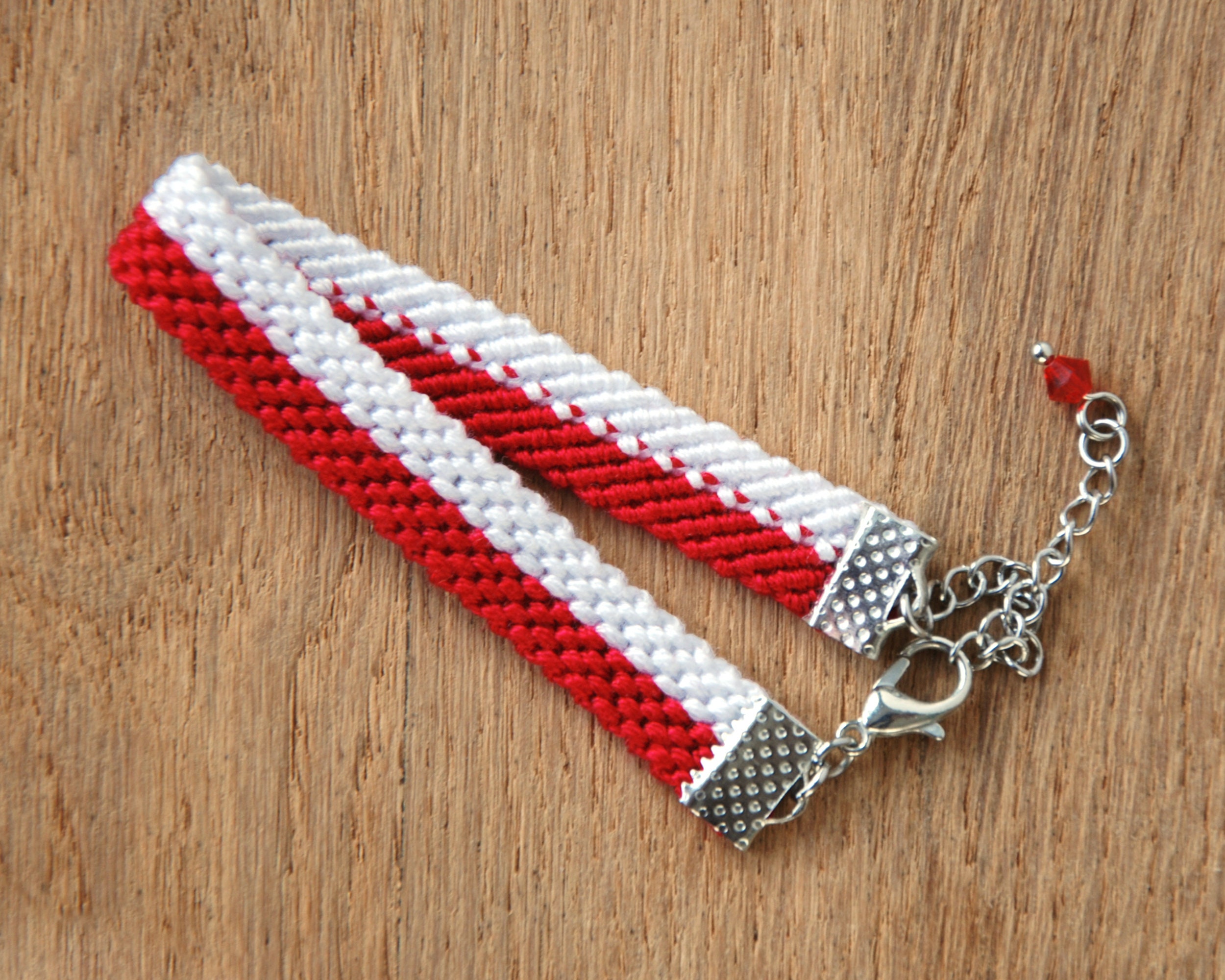 Poland Flag Bracelet Polish Flag Adjustable Friendship - Etsy