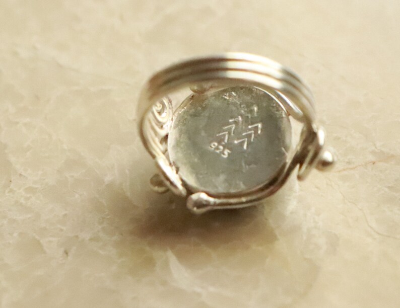 Labradorite Artisan Ring Boho Ring Size 7.5 Fantasy Ring Wizard Ring Statement Ring 925 Silver Gemstone Elvish Ring Sterling Silver Ring