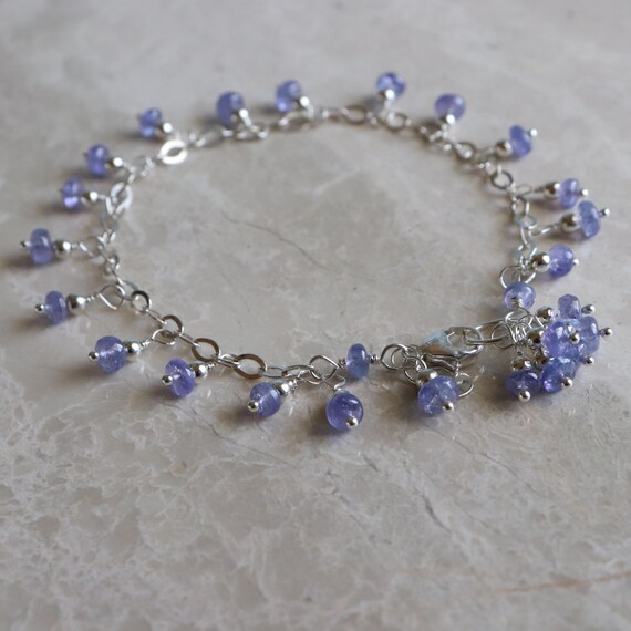 Tanzanite bracelet hotsell etsy
