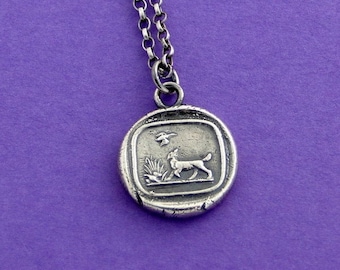 hond hanger, Victoriaanse jachthond scène.  Antieke waszegel sieraden. handgemaakte sterling hanger.  de beste vriend van de mens.