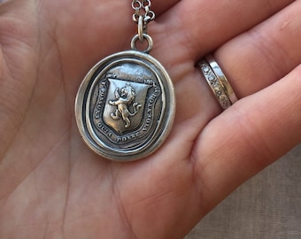 They can because they think they can! Believe in yourself!  Sterling silver wax seal impression, meaningful, inspirational, handmade