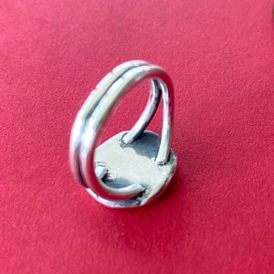 Telle Est La Vie. Heavier Seal Ring. Split Shank Double Band. Sterling ...