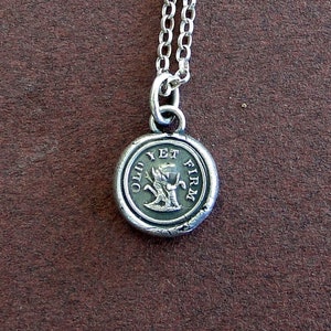 colgante de árbol, viejo pero firme... Plata de ley, sello de carta de cera. Divertidas joyas victorianas de sello