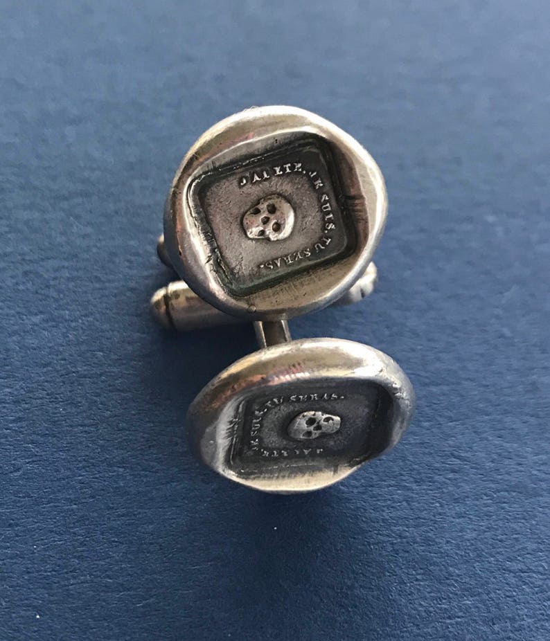 Mortality cufflinks, skull, #39;as you are so once was I#39; s Mortality cufflinks, skull, #39;as you are so once was I#39; s