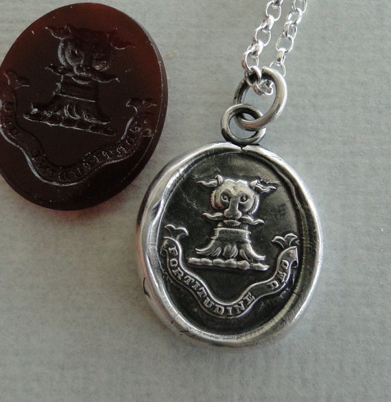 By the Strength of God Antique Wax Seal Impression Sterling - Etsy Denmark