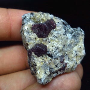 Corundum var. Ruby on matrix (Nonprecious natural mineral) #2538
