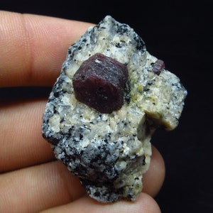 Corundum var. Ruby on matrix (Nonprecious natural mineral) #2536