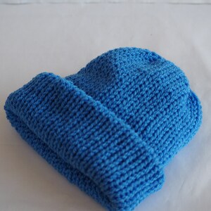 Handmade Knitted Baby Beanie: Soft Acrylic Newborn Hat Aster