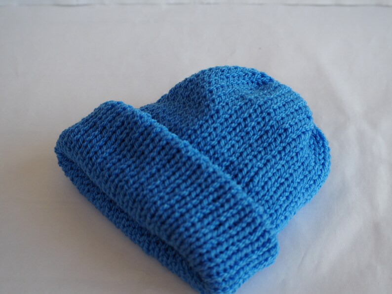 Handmade Knitted Baby Beanie: Soft Acrylic Newborn Hat Aster