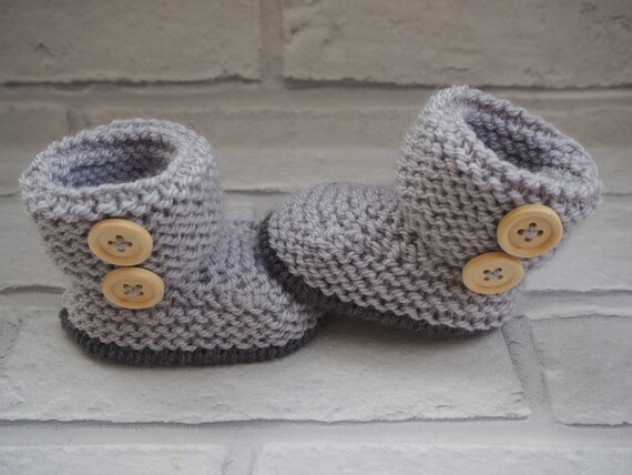 grey baby boots