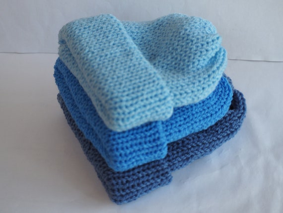 Handmade Knitted Baby Beanie: Soft Acrylic Newborn Hat