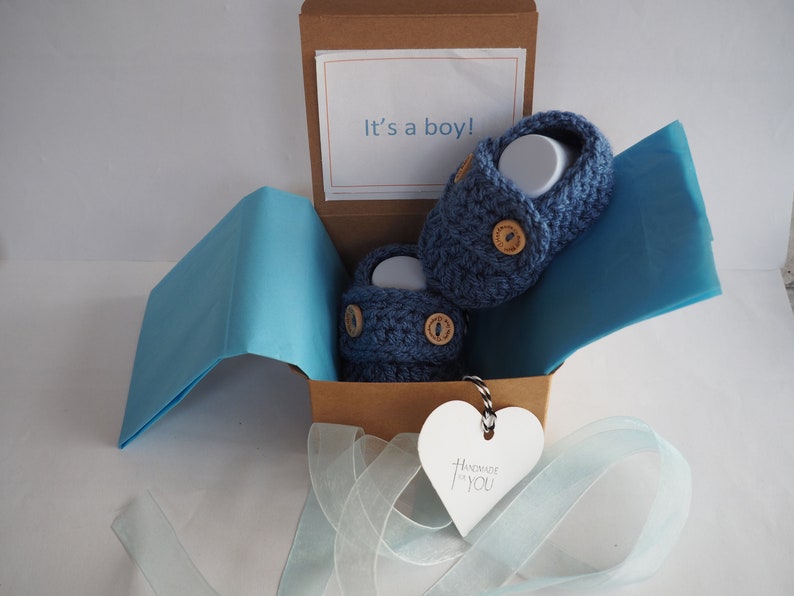 gender reveal booties. baby shower pregnancy reveal to grandparents pregnancy announcement booties gender reveal box gender reveal gift