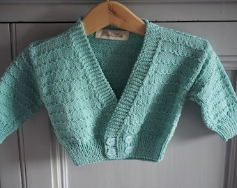 knitted baby cardigan, unisex baby cardigan, cotton soft baby coat, photo prop, baby shower gift, new baby gift.