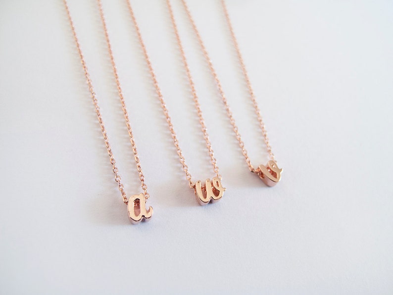 Everyday Jewelry Rose Gold Gold or Silver Personalized Necklace Gift for Her