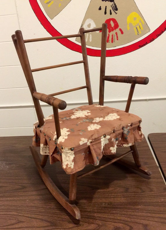 childs vintage rocking chair