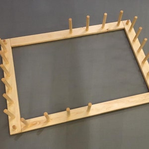W002 - Warping Board up to 12m - PINE - Weaving Loom Yarn Frame Handmade