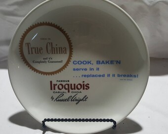 Russel Wright Iroquois Casual ADVERTISING Plate