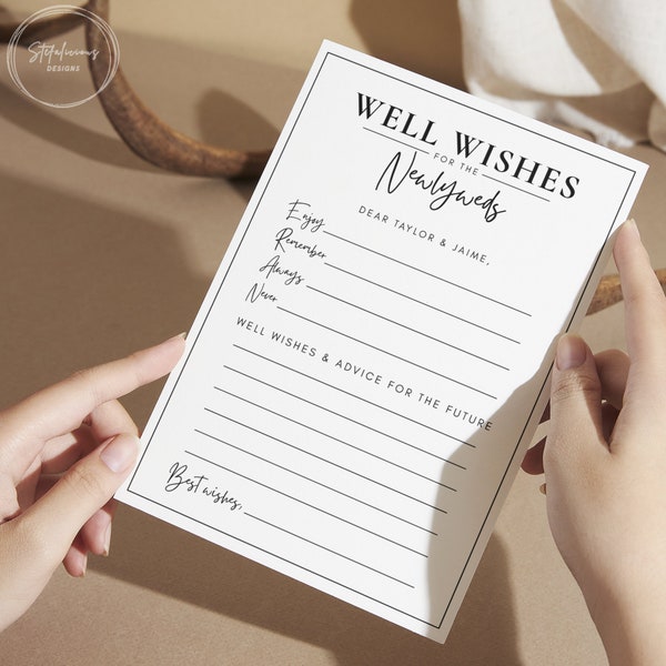 Wedding Advice Cards - Etsy