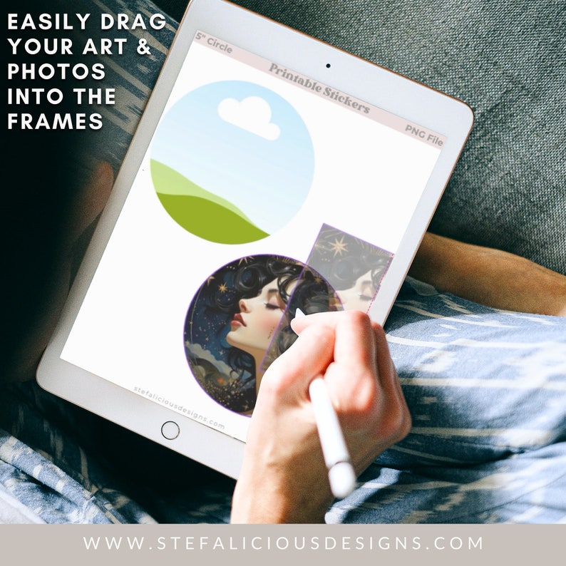 Canva Template. Create printable sticker sheets. Drag and drop your images, art, and designs in to the frames to instantly create sticker sheets to use or sell. Customize Branding. Includes circle, square, rectangle, and hexagon in various sizes.