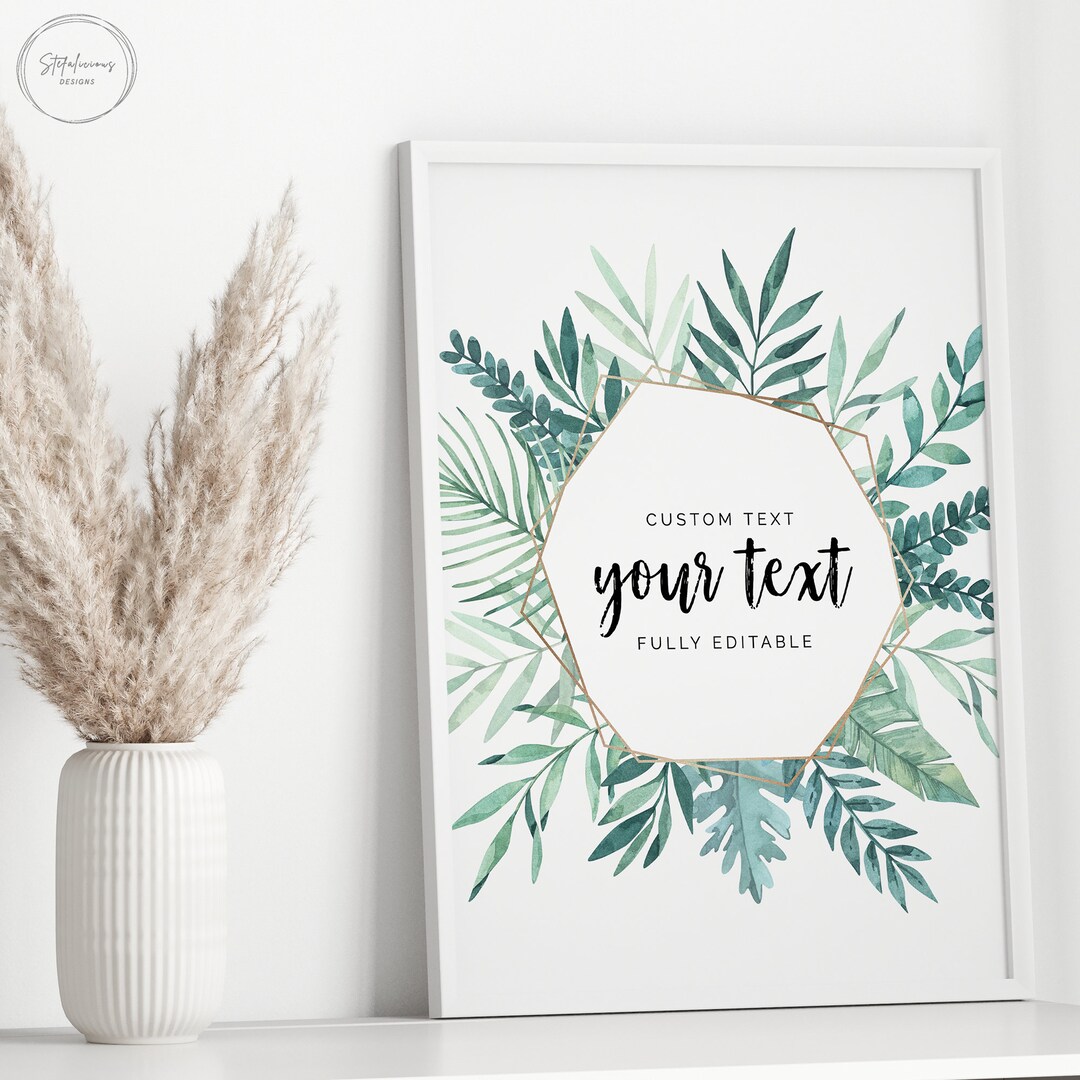 Editable Table Signs, Printable Template, Instant Download, Bridal ...