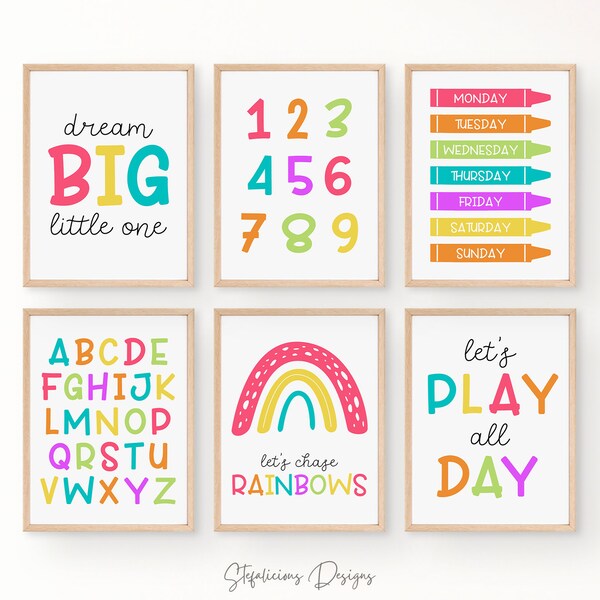 Playroom Wall Art Etsy