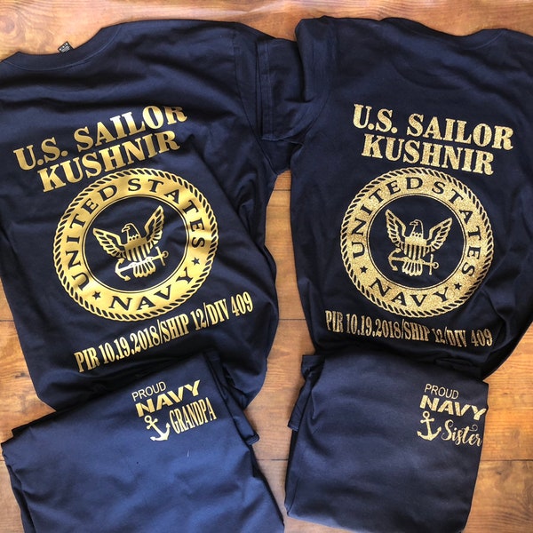 Navy Shirt. Family shirts. Navy Graduation. Armed Forces. Military. U.S Navy. U.S. Sailor