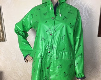Vinyl Raincoat Etsy