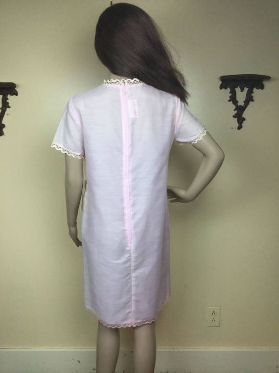 Vintage  60s Pink Dress 1960s Mod Vicky  Vaughn M… - image 5