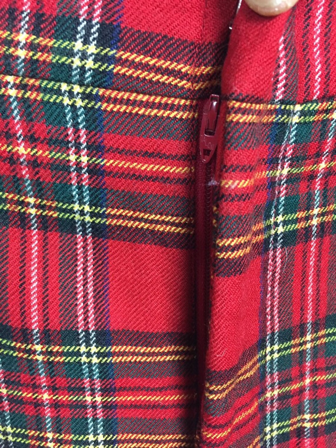 red plaid bell bottoms