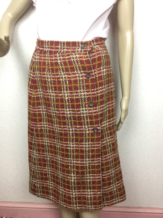 Vintage 50s Pendleton Skirt , Pencil Skirt. 1950s