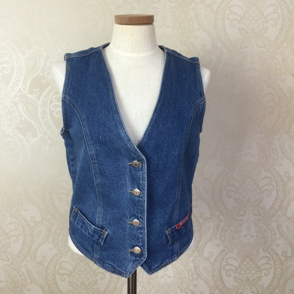 Denim Vest - Etsy