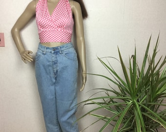 Levis 501 Jeans high Waist Jeans Straight Leg Levi High Tapered 26”Waist, USA Baggy Hipster faded L