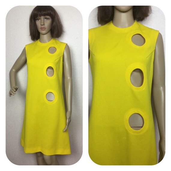 Vintage 60s mini dress, twiggy mod dress, 1960s Ci