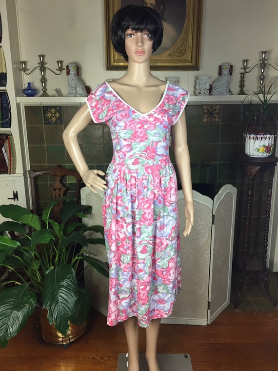 80s Cotton Nightgown , New old stock m