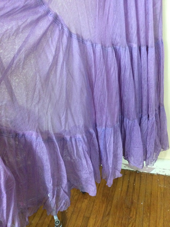 Vintage 50s Lilac prom Dress, Purple Tulle full s… - image 3