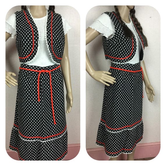 70s Bobby Brooks Skirt &vest , vintage Bobby Brook